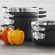 Calphalon Space-Saving Hard-Anodized 11-Piece Cookware Set | $180 | Woot